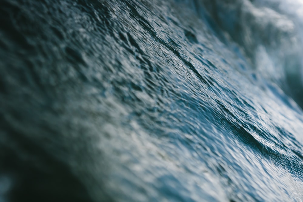 a close up of a wave in the ocean