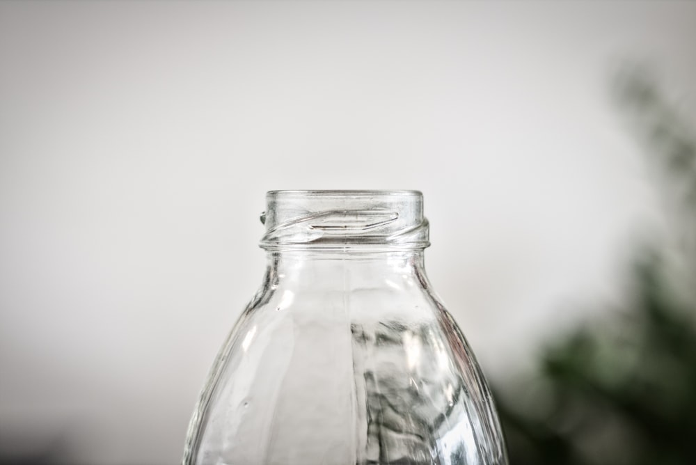 Empty Glass Jar On A White Stock Photo - Download Image Now - Pitcher - Jug,  Jar, Empty - iStock
