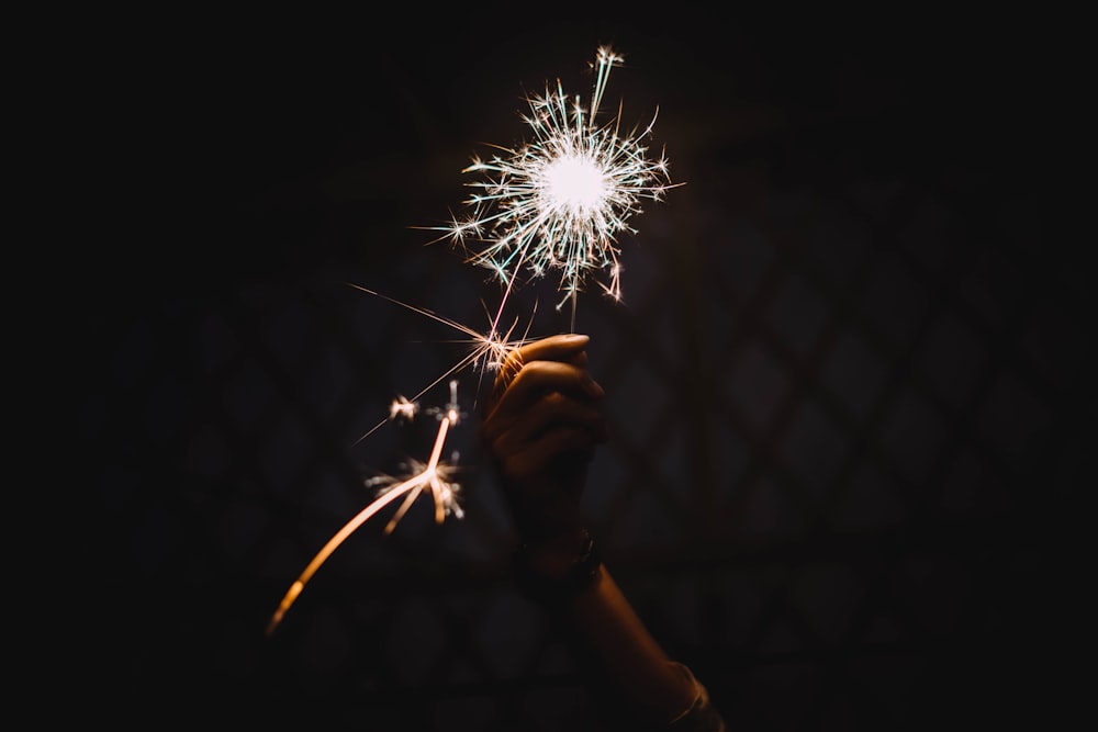 person holding firecracker