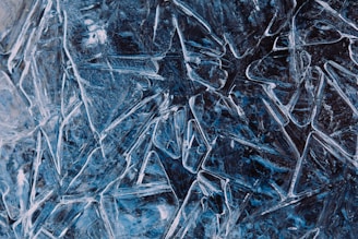 a close up of ice crystals showing temperature fluctuations