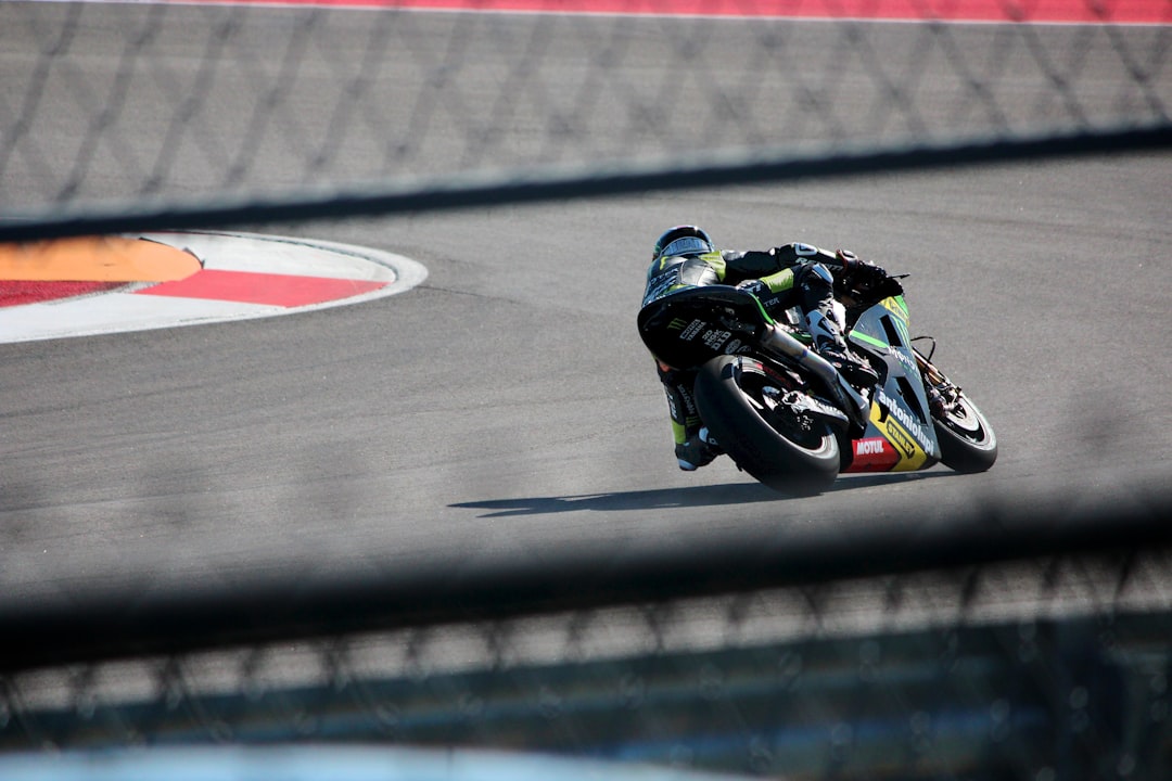 motorcycle racer on track, Turn One