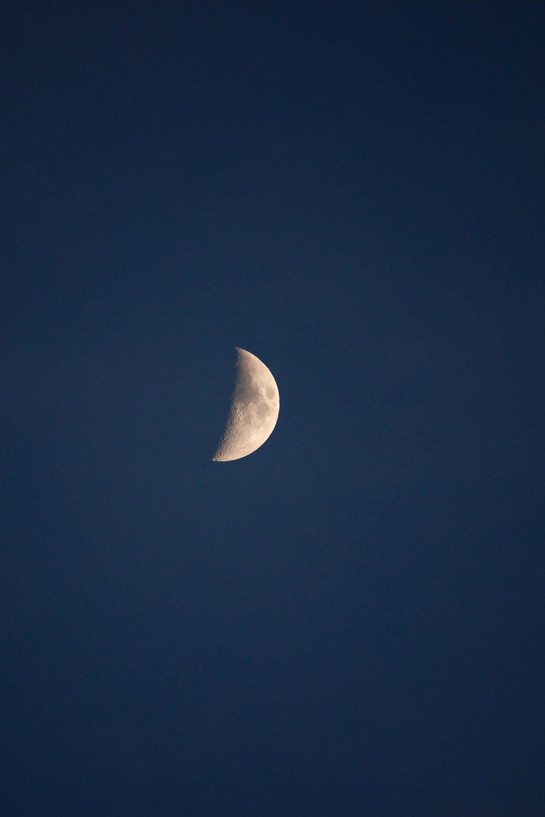 photo of half moon