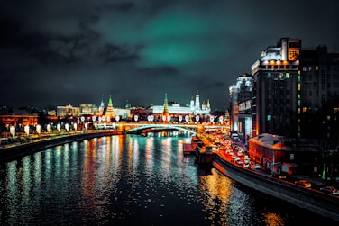 building beside body of waters