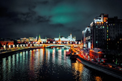 building beside body of waters