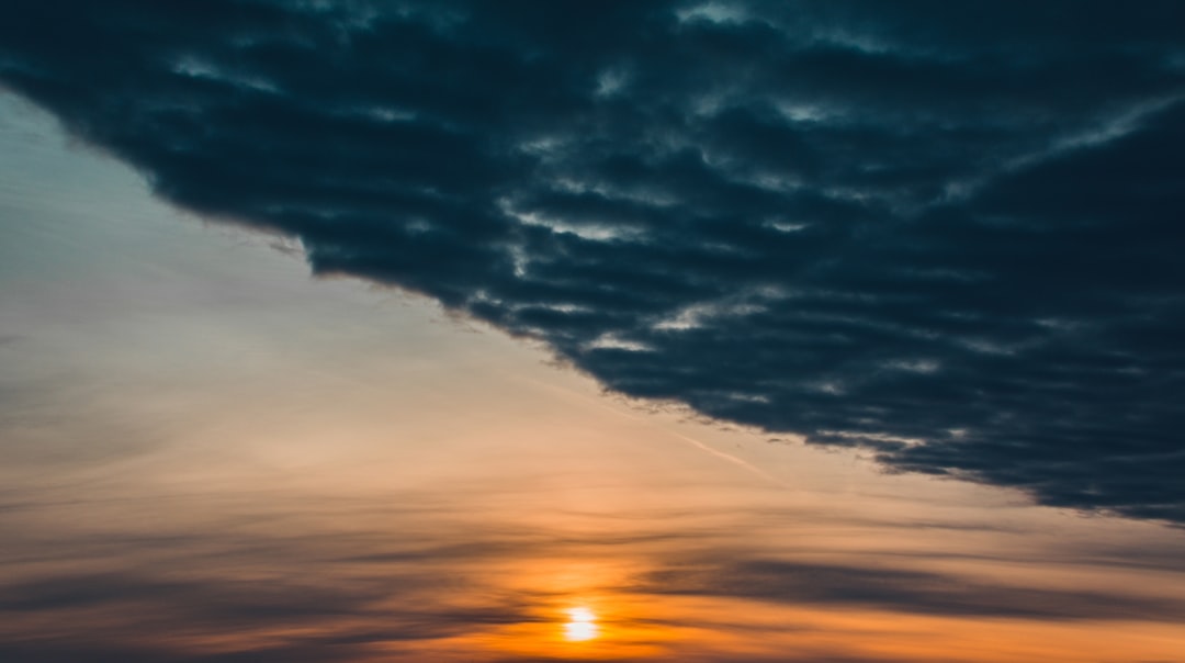 photograph of water during golden hour