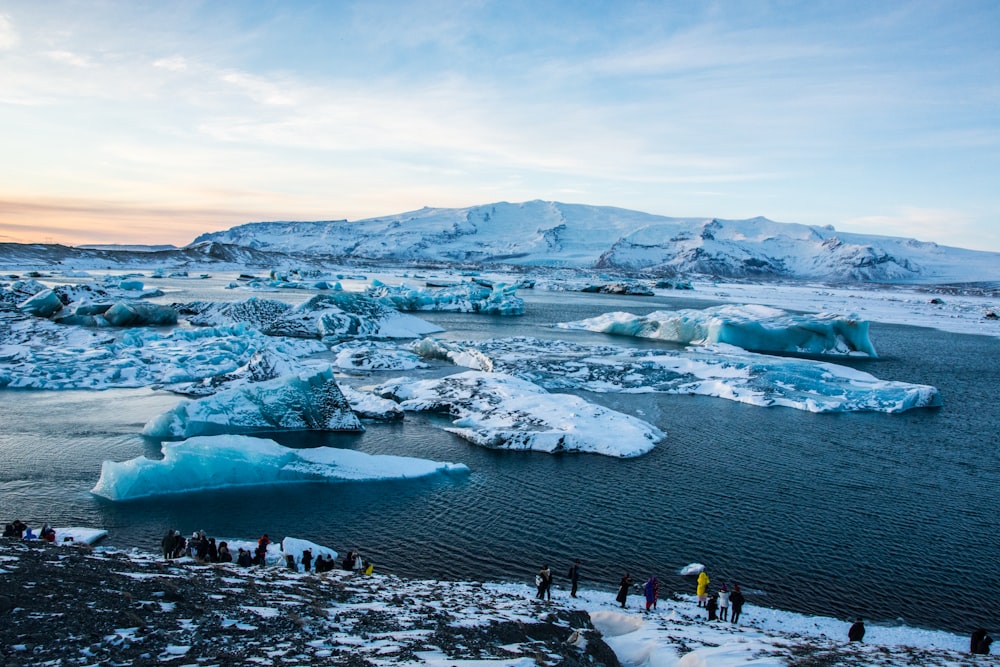 aerial view of body of water