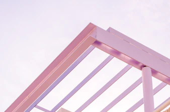 pink metal frame photo