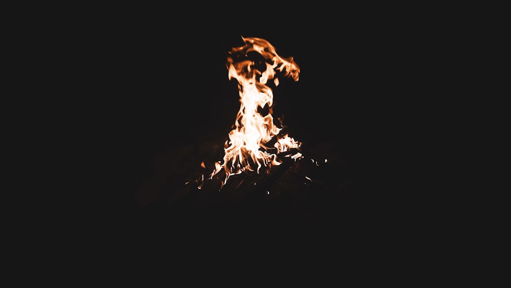 silhouette of fire
