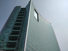 low-angle photography of building