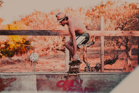 man playing skateboard in Viterbo Italy