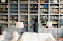 woman finding some book to read