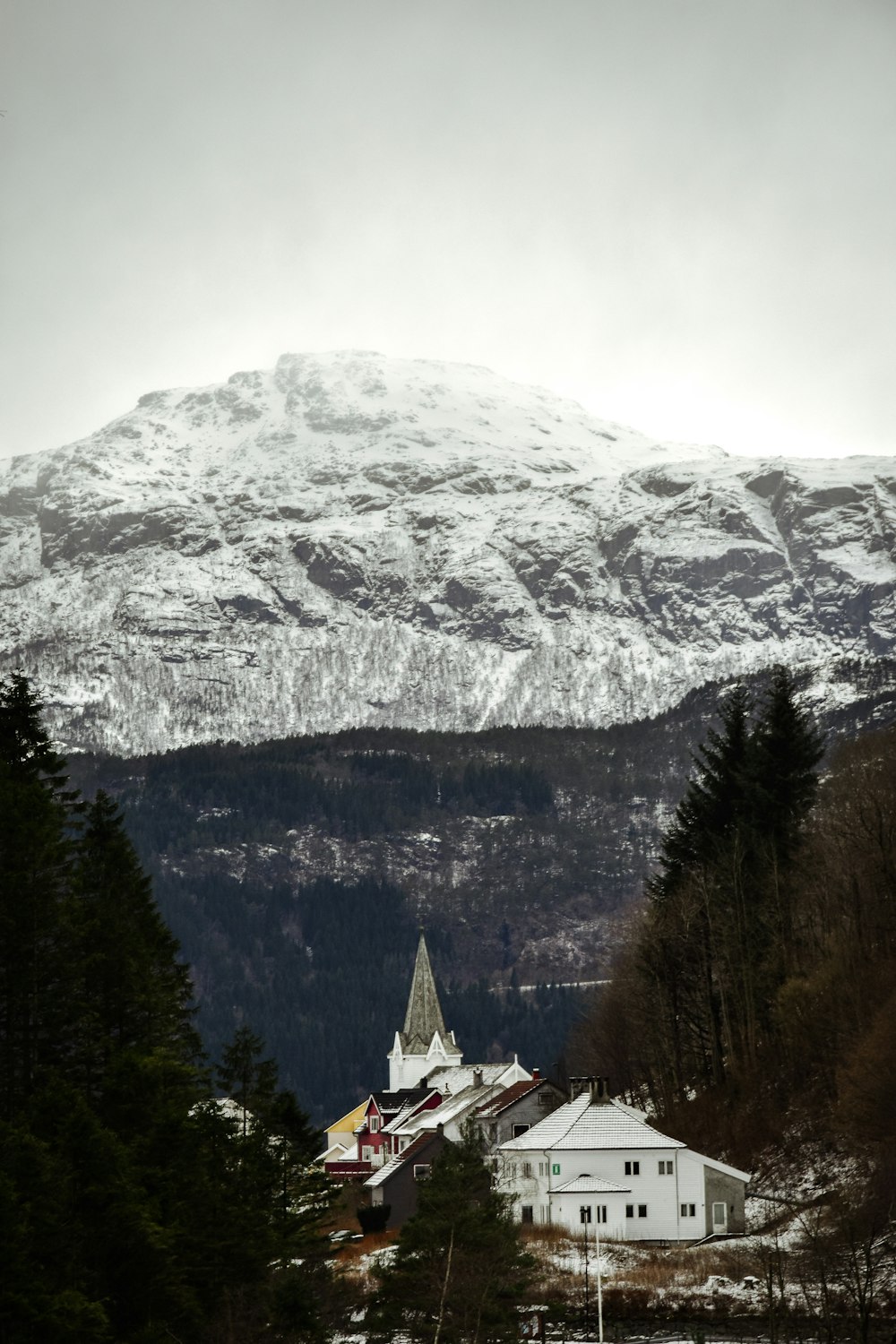 snow-covered mountains during daytime