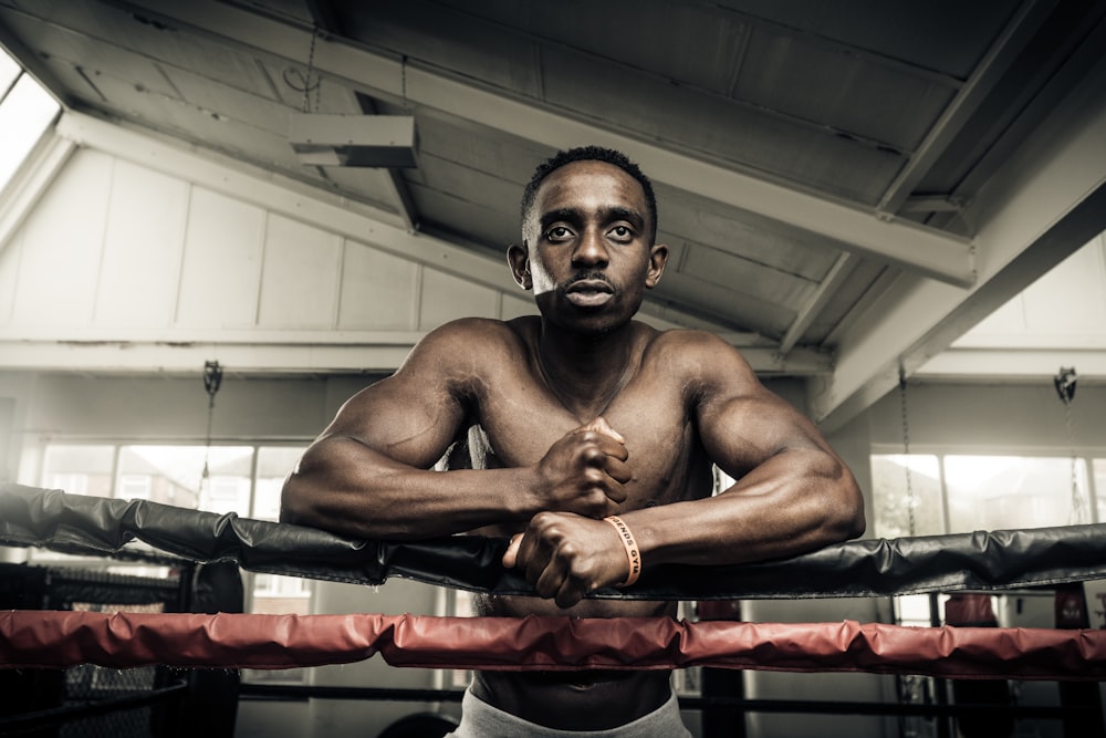 man on boxing ring