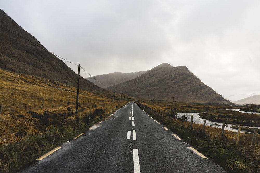 asphalt road during day time