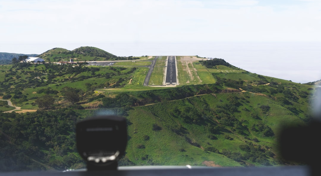 aerial photography of runway at daytime