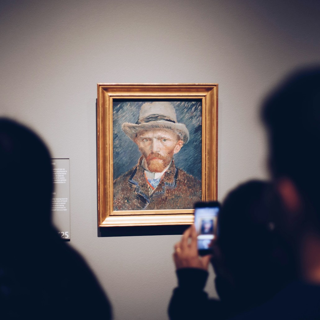 Content Curation, das Kuratierung von Inhalten ist wie ein van Gogh Bild in einer kuratierten Ausstellung