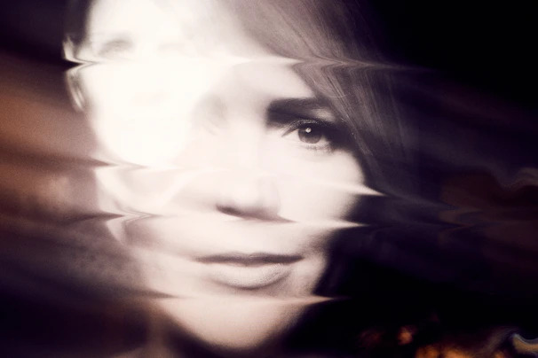 A stunning portrait transformed into an artistic style using AI.