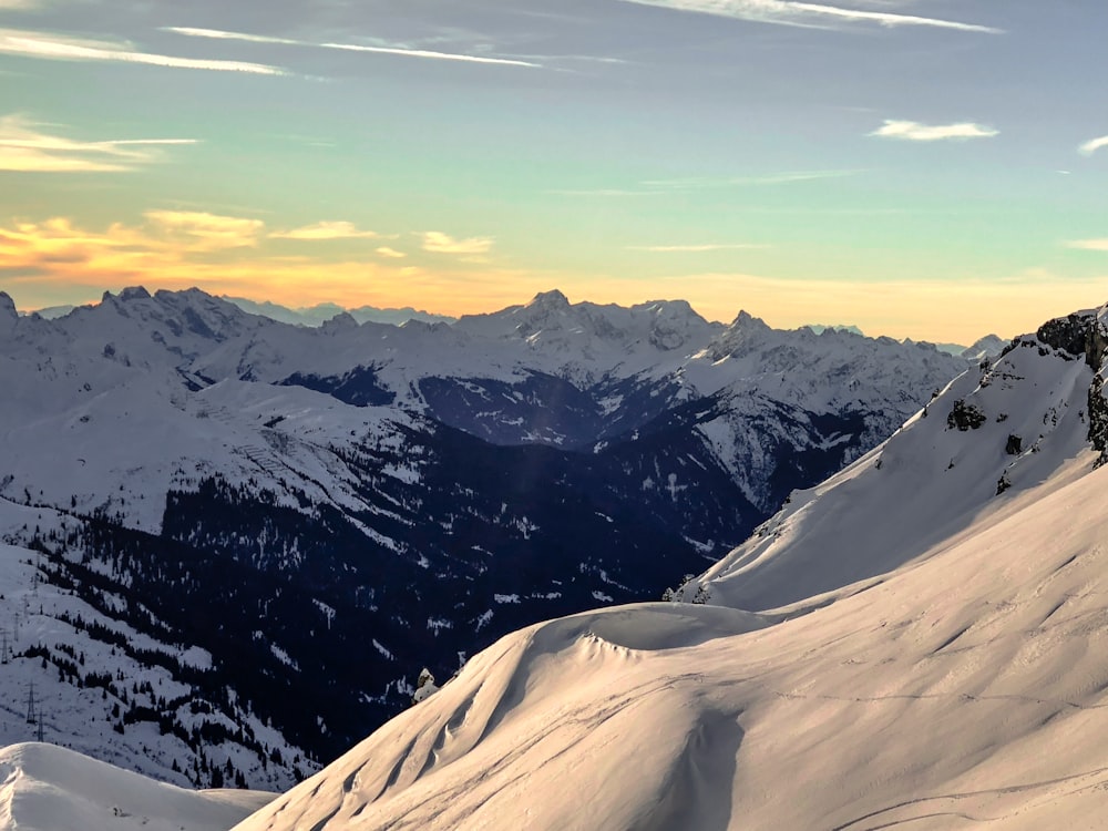 snow-capped mountain