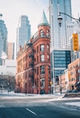 brown building near intersection