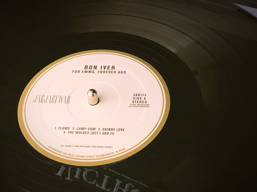 ボン・イヴェールのビニールレコードの写真