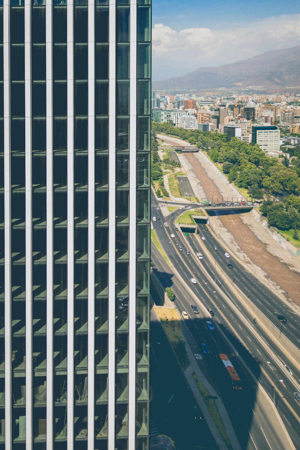 high angle photo of building