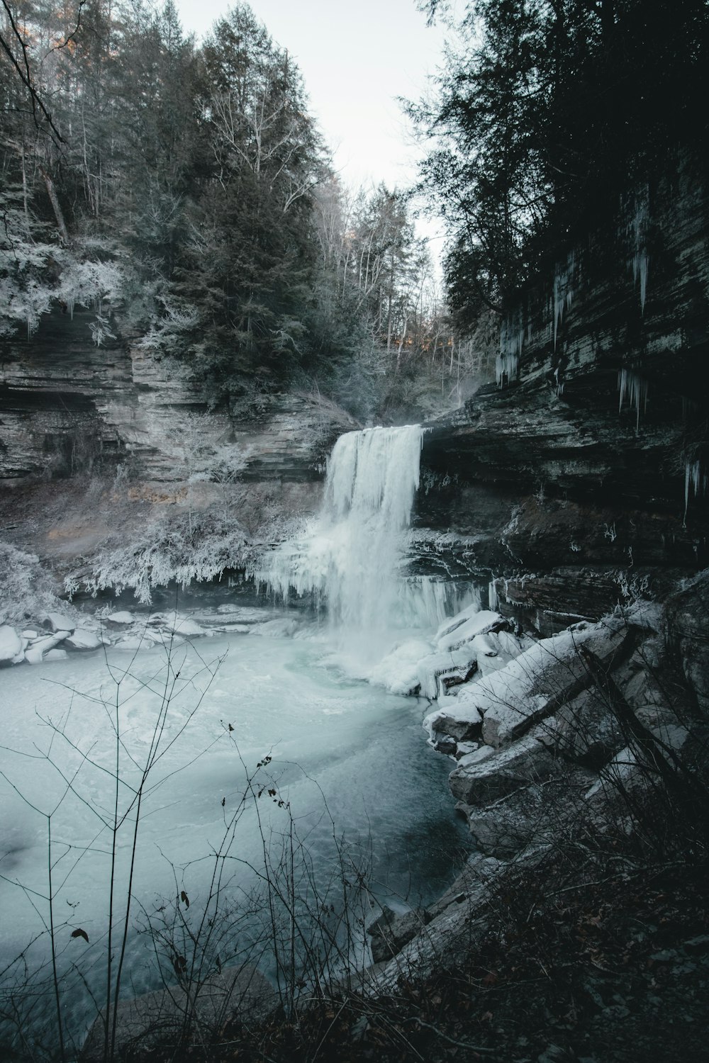 Chutes d’eau pendant la journée