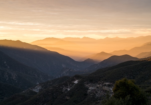 top view mountain covered with fog