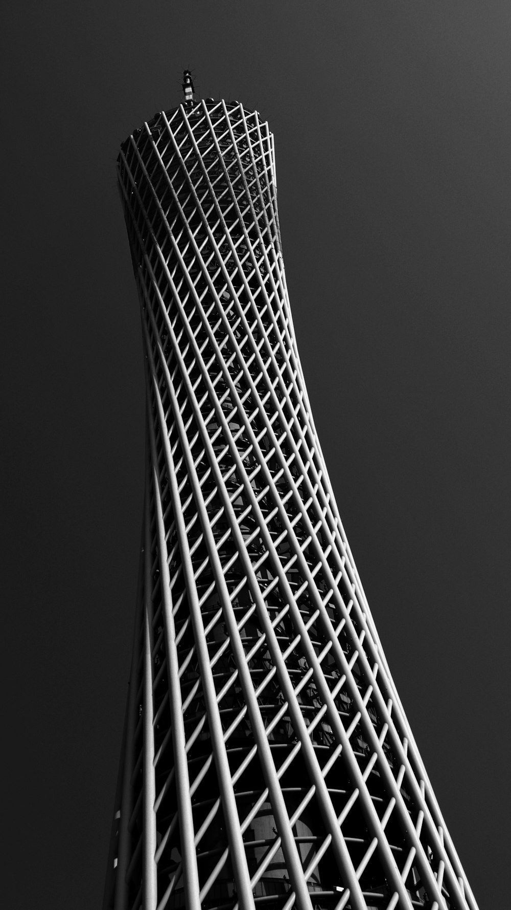 grayscale photography of tower