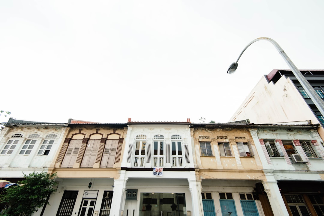 white paint concrete building