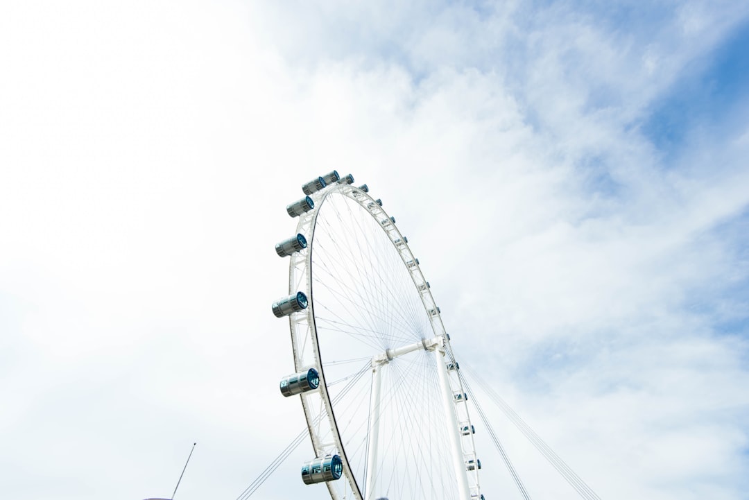 ferris wheel under cloudy sky during daytime