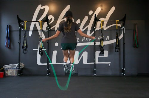 Jump rope before and after