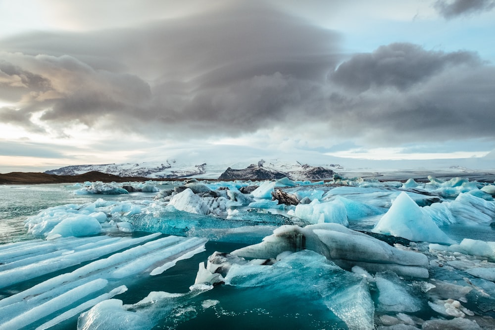 iceberg in the middle of the island