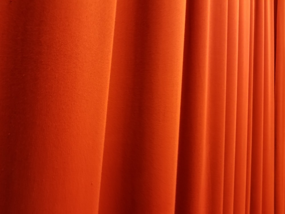 orange curtain