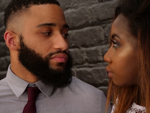 man staring at woman needing hiv prevention