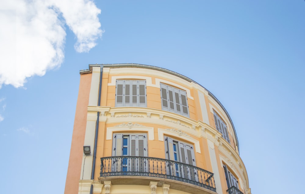 orange and beige building