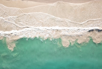 aerial view of seashore sand google meet background