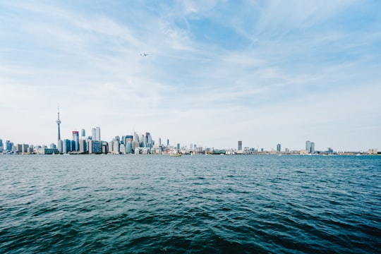 CN tower cityscape in Toronto Islands Canada