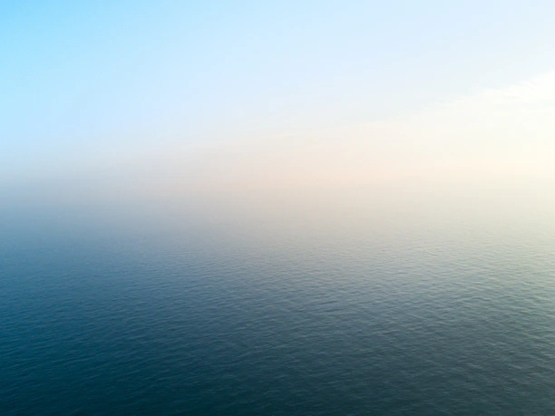 bird's eye view of calm sea