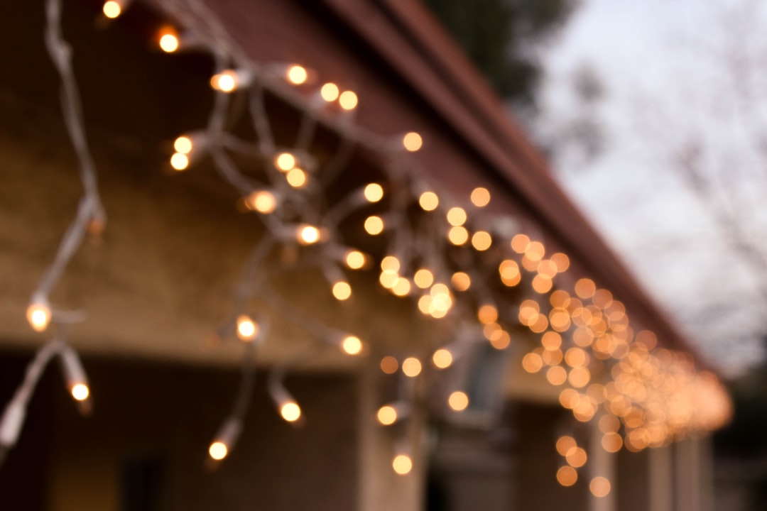 yellow Christmas lights