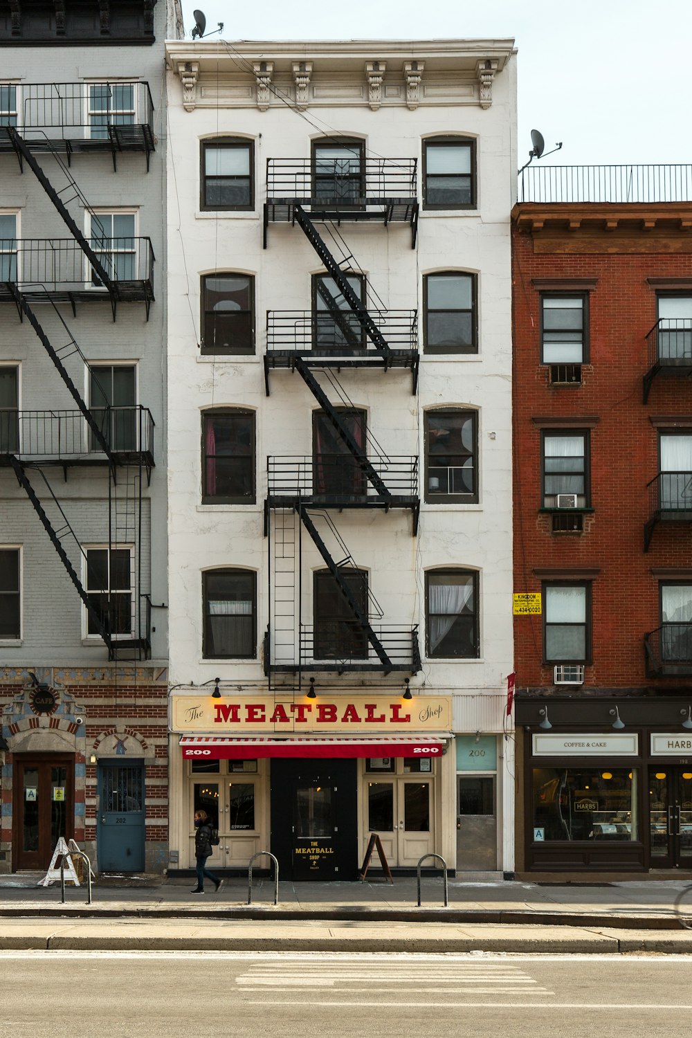 Façade d’un magasin de boulettes de viande