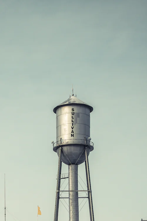 Industrial water storage tank