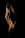 woman's face on black background