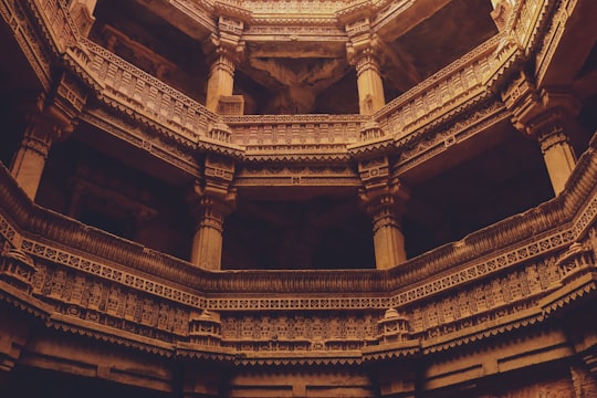 mosque interior in Adalaj Stepwell India