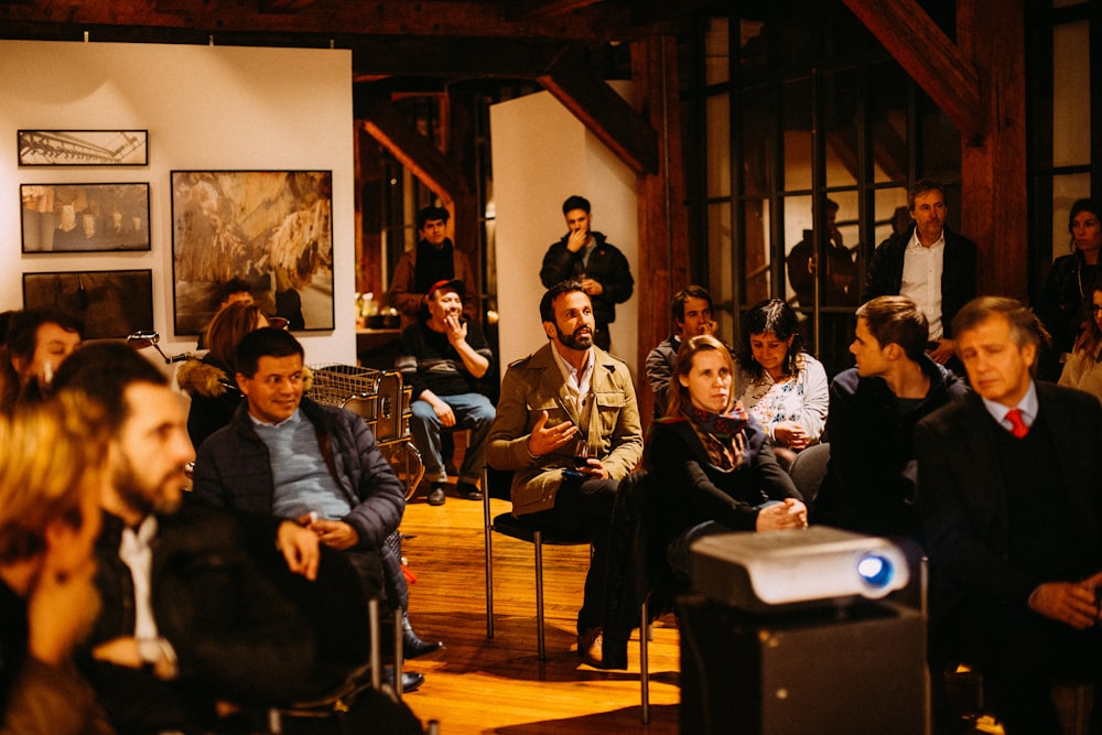 people sitting on chair