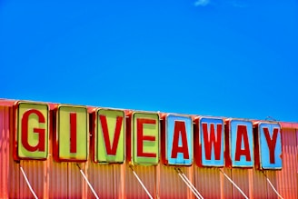 Giveaway warehouse signage
