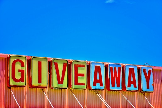 Giveaway warehouse signage