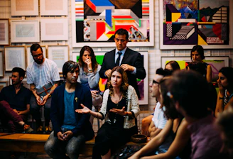 people meeting in room