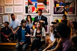 people meeting in room