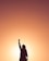 silhouette of personr