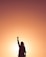 silhouette of personr